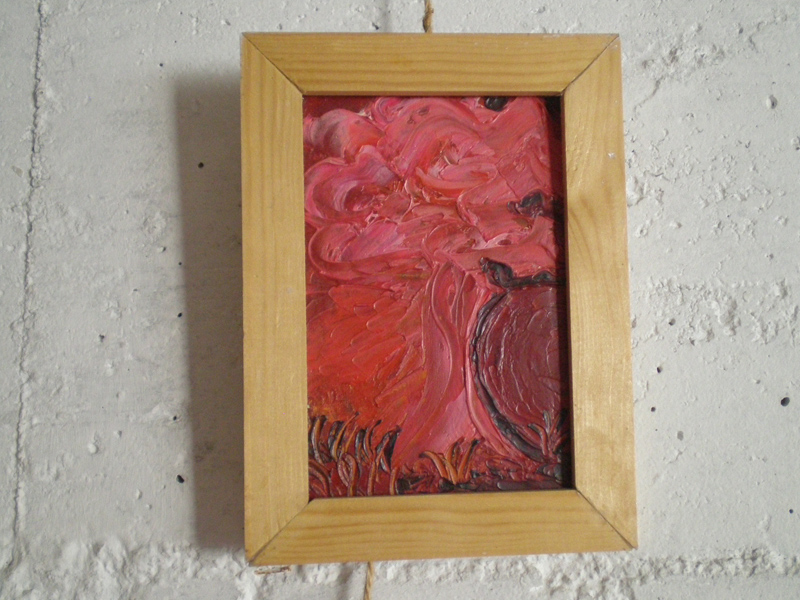 Oil paintings for small trees and natural shapes