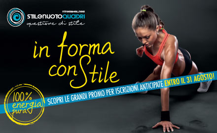 Advertising for a fitness center: September activities and promotion for inscriptions