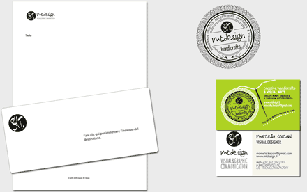 MT design - Corporate identity. Business card and stamp
