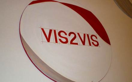 Vis2Vis - Conception, creation and production of hand-painted panels for furniture of the office