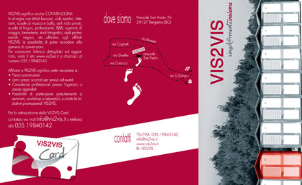 Flyer for Vis2vis Company - services presentation