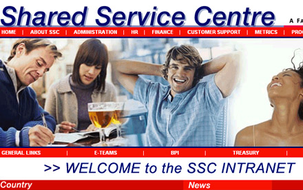 Sc johnson - Creative direction, interface design for their intranet system